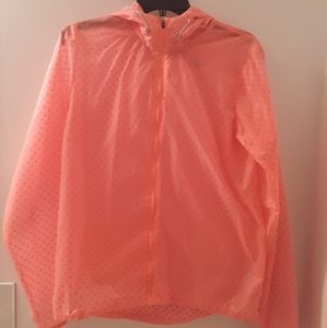 Bright pink Nike running jacket